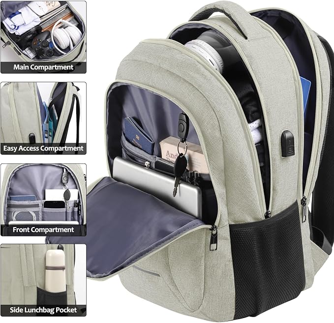 Backpack for Men Women, School Backpacks for Teen Boys, Business Anti Theft - Image 2