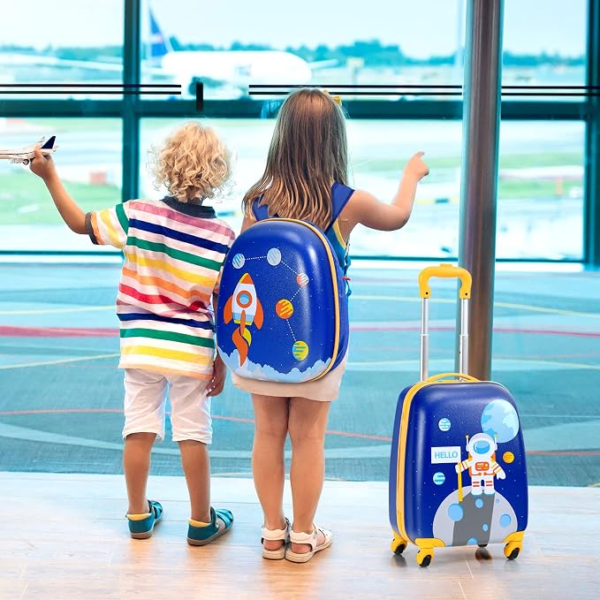 HONEY JOY Kids Luggage, Lightweight Toddler Girls Suitcase, Durable ABS - Image 9