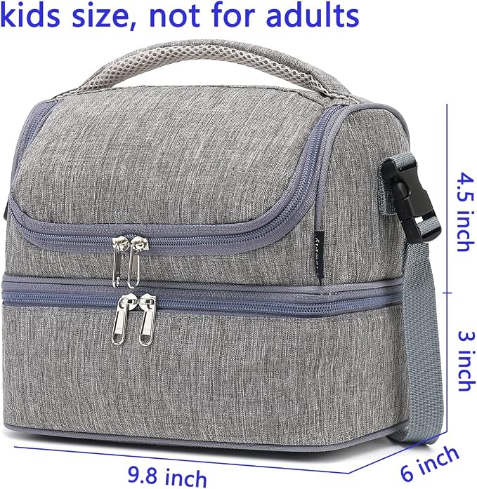 FlowFly Double Decker Cooler Insulated Lunch Bag Large Tote - Image 3