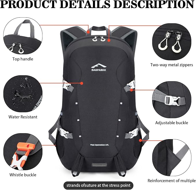 Hiking Backpack, Large 35L Travel Backpacks - Image 5