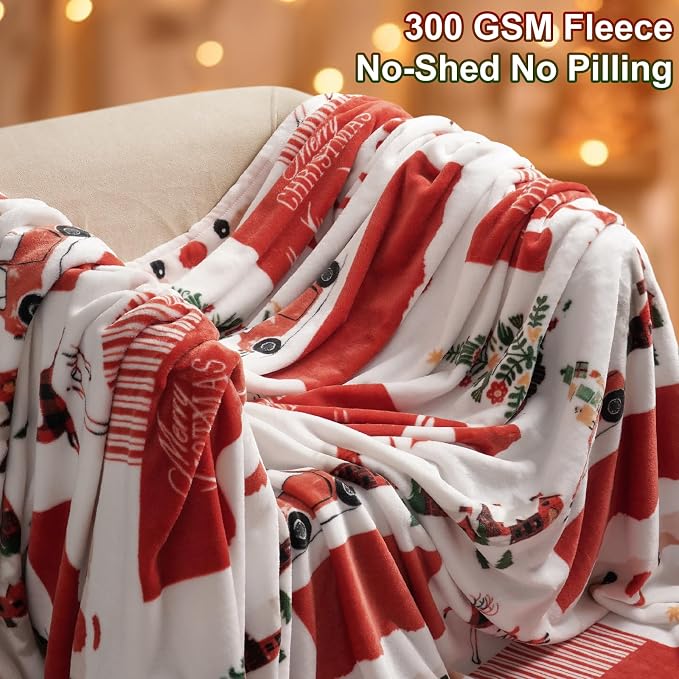 PHF Printed Fleece Blanket Twin Size, No Shed No Pilling Ultra Soft Plush Cozy - Image 3