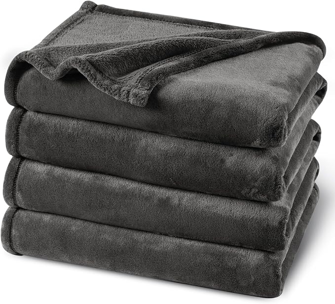 PHF Ultra Soft Fleece Blanket King Size, No Shed No Pilling Luxury Plush Cozy by PHF