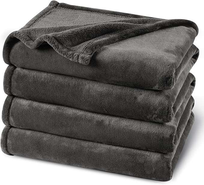 PHF Ultra Soft Fleece Blanket Queen Size, No Shed No Pilling Luxury Plush Cozy by PHF