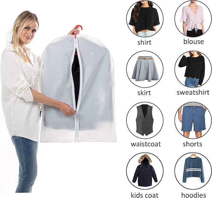 Clear Garment Bags Clothes Covers Protecting Dusts - Image 4