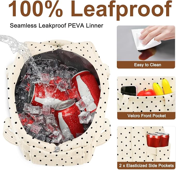 Corduroy Lunch Box Lunch Bag for Women Adults Men, Cute Insulated Work Reusable - Image 4