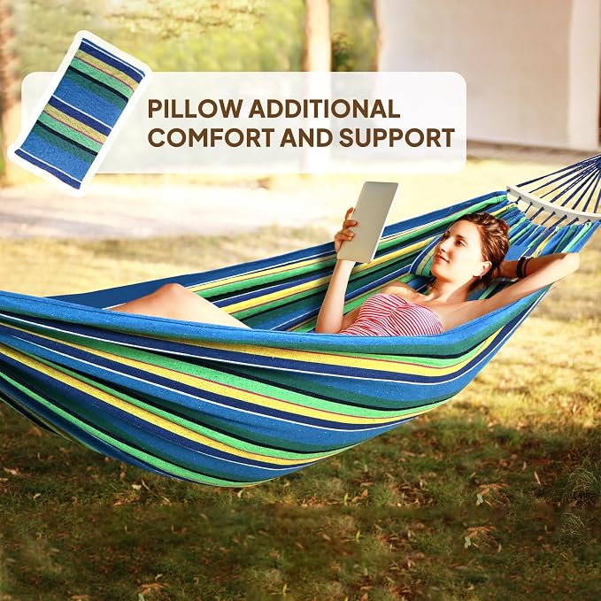 Chihee Cotton Hammock Large Soft Breathable Camping Hammock Holds Up to 660lbs - Image 7