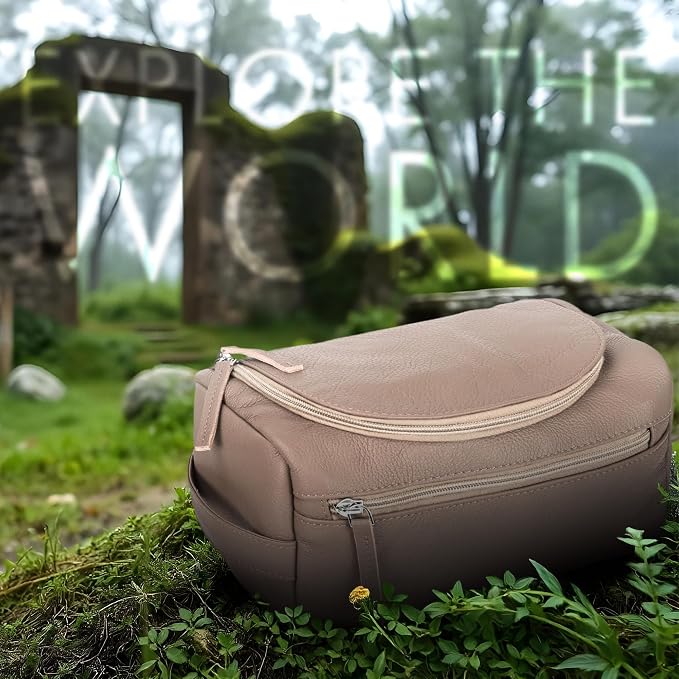 ELIZO Premium REAL Leather Toiletry Bag - Image 8