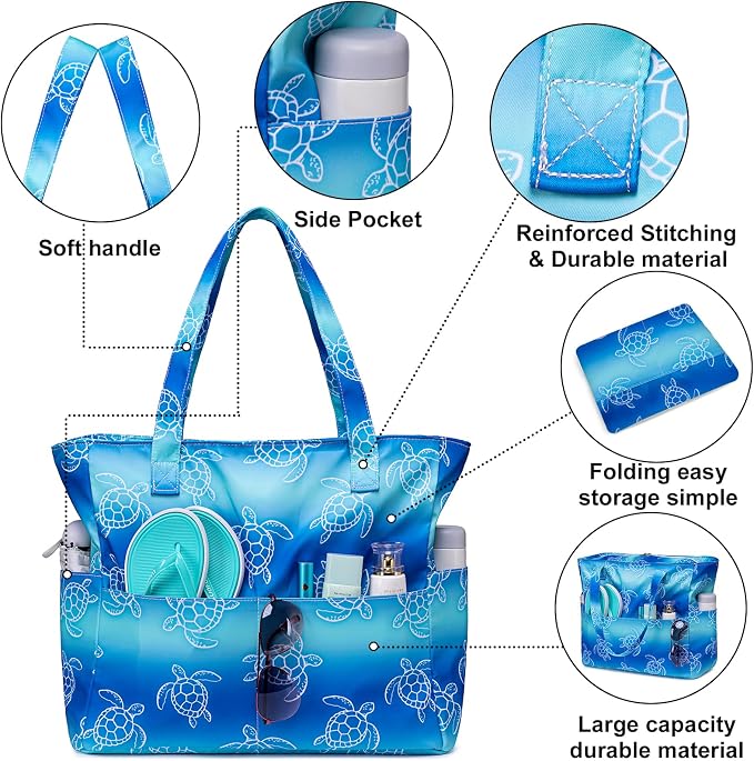 Waterproof Beach Tote Pool Bags - Image 8
