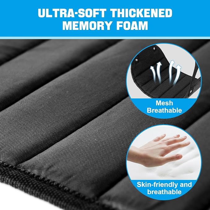 2 Pack Airplane Foot Rest, Portable Airplane Foot Hammock - Image 3