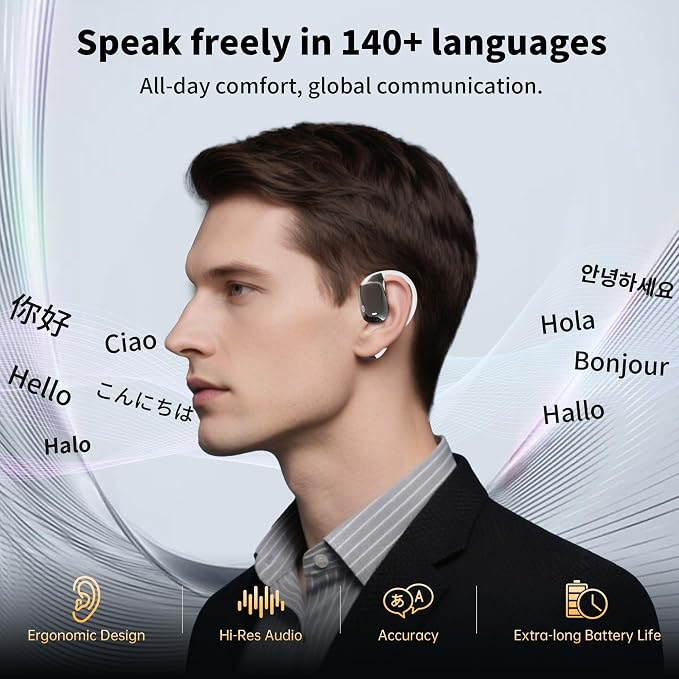 AI Translation Earbuds Real Time Languages Translator Ear Buds Audifonos - Image 6