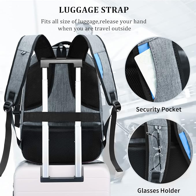 DUSLANG Travel Work Laptop Backpack - Image 6