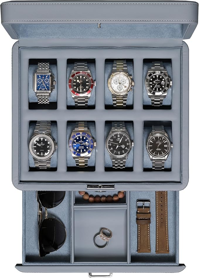 ROTHWELL 8 Slot Leather Watch Box by RothwellSanFrancisco