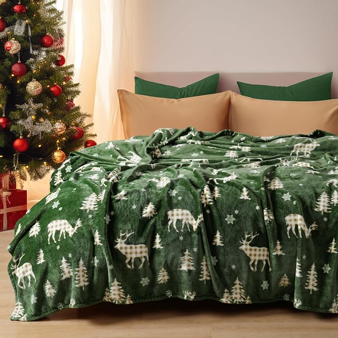 PHF Printed Fleece Blanket Twin Size, No Shed No Pilling Ultra Soft Plush Cozy - Image 2