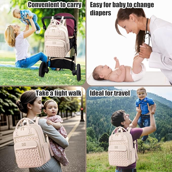 Diaper Bag Backpack, Stylish Baby Diaper Bag, Waterproof Travel Diaper - Image 7