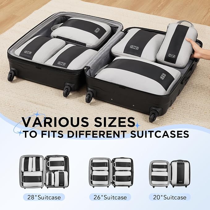 6 Set Compression Packing Cubes - Image 6