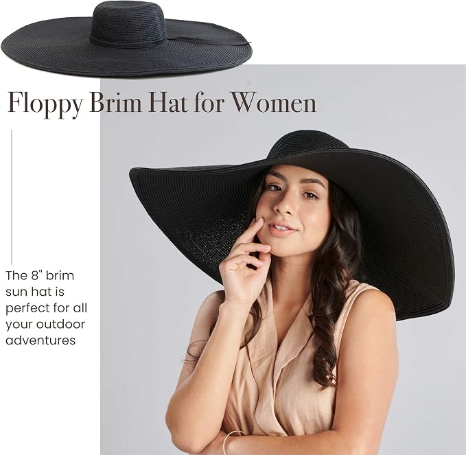 San Diego Hat Company Women's Ultrabraid X-Large Brim Hat, Adjustable Sun Hat - Image 4