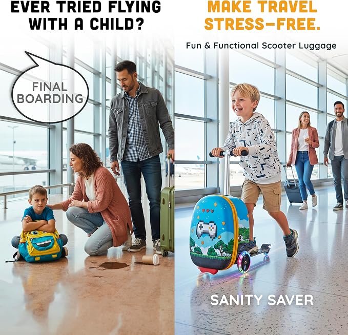 Hardshell Kids Ride-On Luggage - Image 4