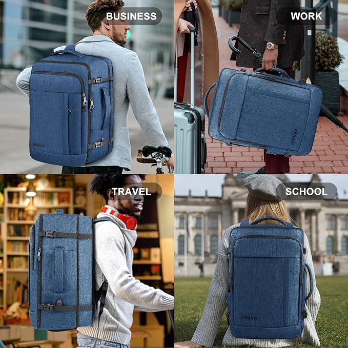 Carry On Backpack, Extra Large 50L Travel Backpack - Image 7