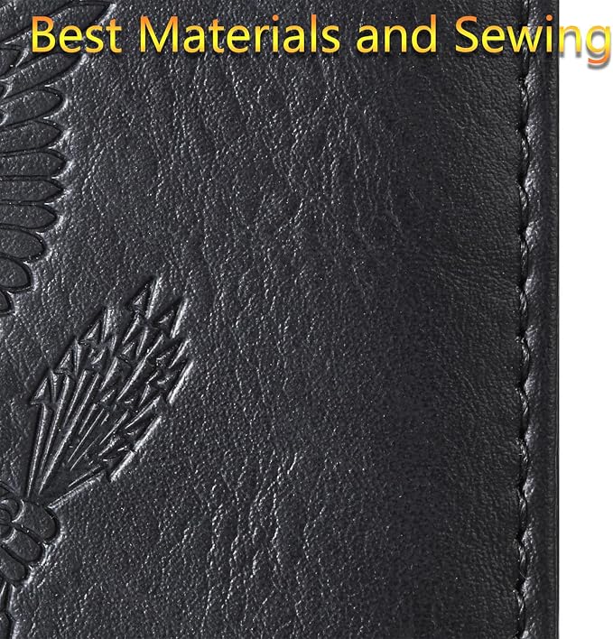 Passport Holder Cover Wallet Travel Essentials Leather Rfid Blocking Case - Image 7