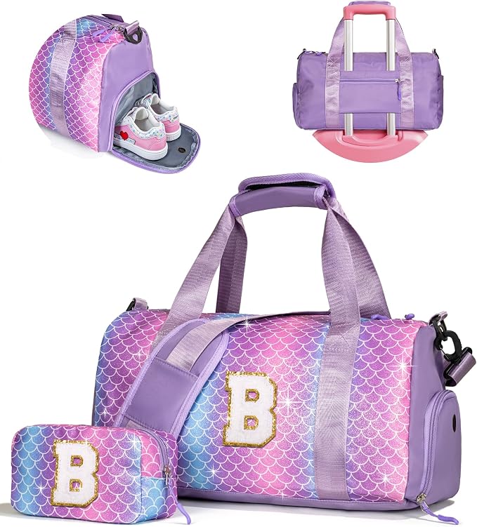 Birthday Gifts for 3 4 5 6 7 8 9 10 11 12 Year Old Girls-Girl Gym Bag by Vogewood