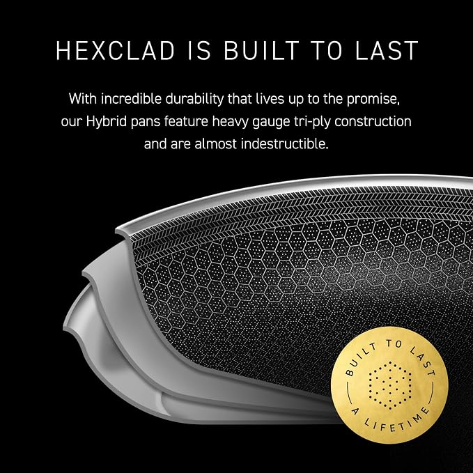 HexClad Hybrid Nonstick 12-Inch Frying Pan - Image 5