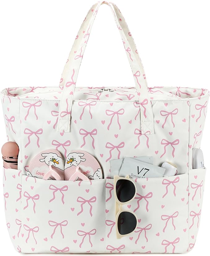 LEDAOU Beach Bag Waterproof Sandproof Women Tote Bag Pool Bag by LEDAOU