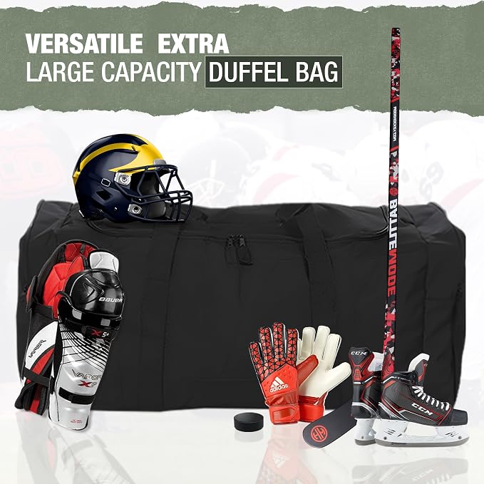 Jetstream Heavy Duty Multi Pocket Durable Sports Gym Equipment Travel Duffel Bag - Image 3