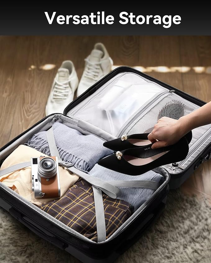LUGGEX Carry On Luggage 22x14x9 Airline Approved, Polycarbonate Hard Suitcase - Image 6