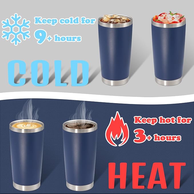 20 oz Tumbler with lid Double Wall Vacuum Insulated Tumblers Stainless Steel - Image 4