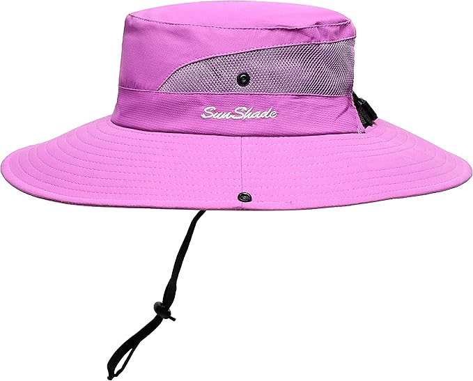 Womens Summer Sun Hat Beach Hat Wide Brim Outdoor UV Protection Hat Foldable by AEFSHAN