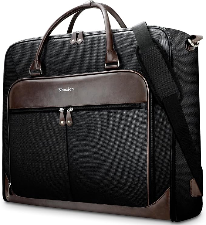 Garment Bag Travel Large Leather Carry On Suit Bag by Noozion