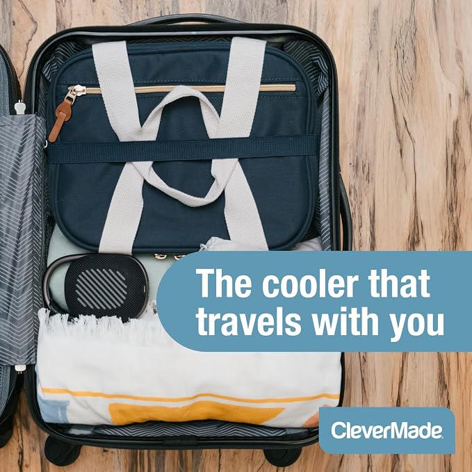 CleverMade Collapsible Insulated Cooler Bag – Leakproof Soft Folding Cooler - Image 7