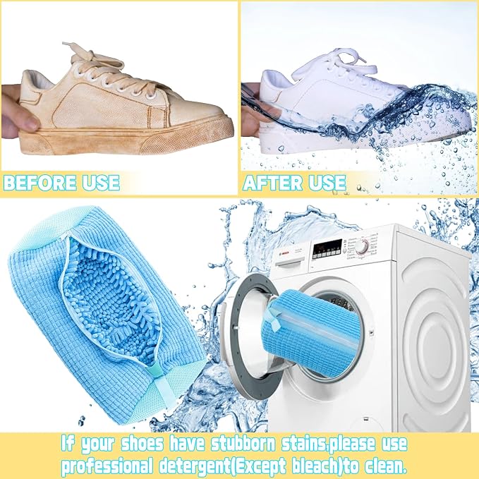 2PCS Shoe Washing Machine Bgs, Laundry Shoe Bags - Image 5