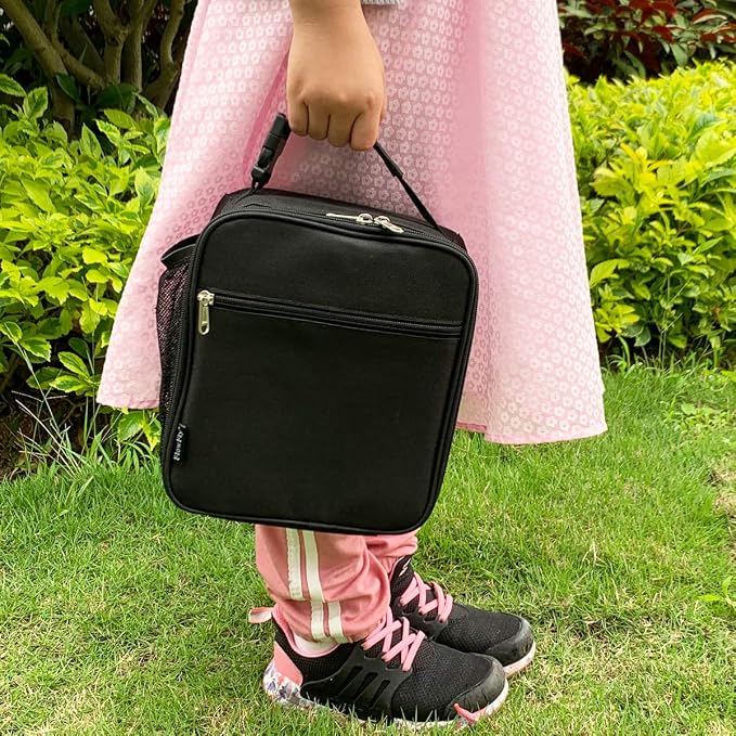FlowFly Kids Lunch Box Insulated Letter Print Soft Bag Mini Cooler Back to - Image 9