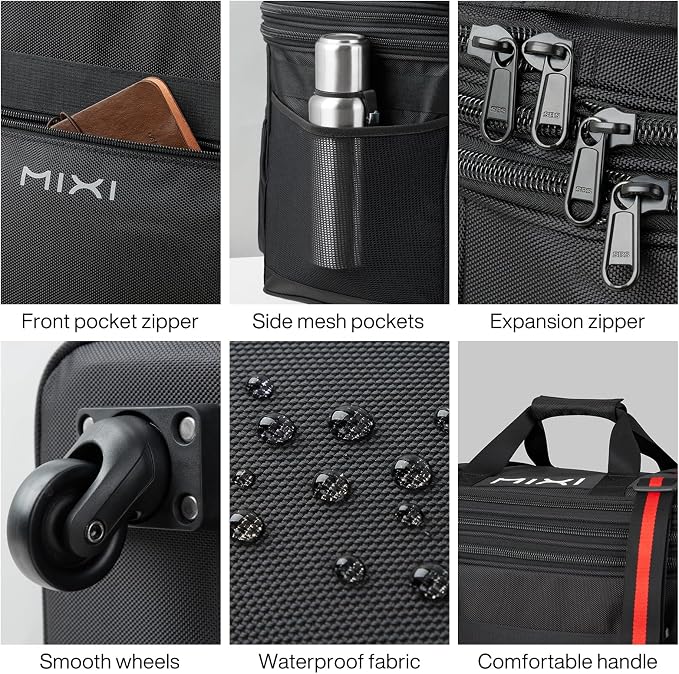 mixi Travel Bag with Wheels Expandable Foldable Luggage Bag Collapsible Rolling - Image 5