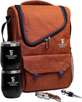 Insulated Wine Carrier | 2-3 Bottle Travel Bag by Traveling+Spirits