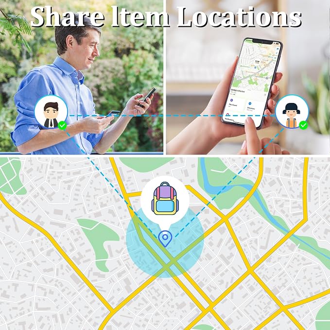 Geevon Smart Tag-2 Pack Bluetooth Tracker Work - Image 8