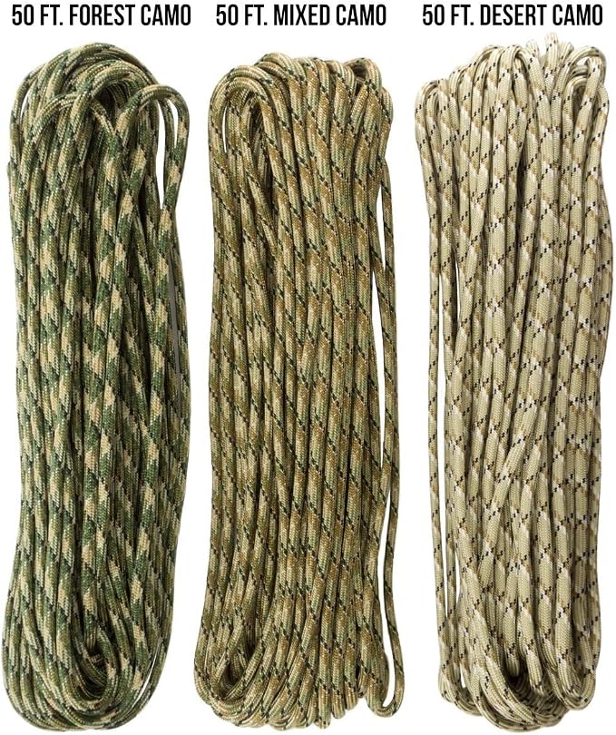 TOUGH-GRID 750 Paracord Rope Nylon Parachute Cord, Made in USA Survival Kit - Image 2
