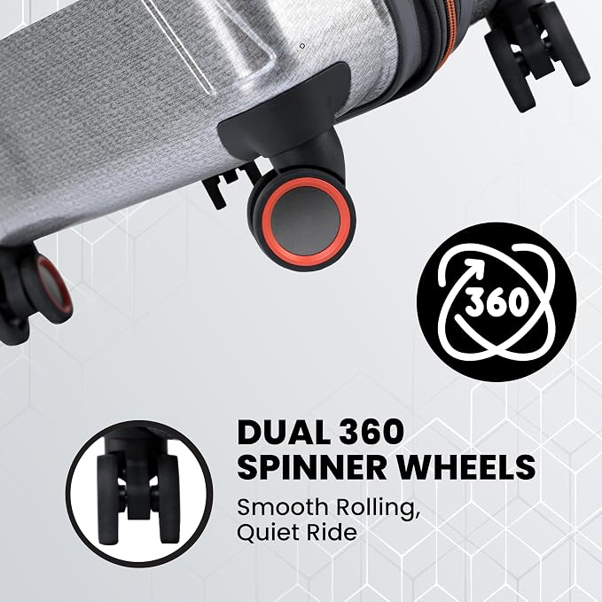 Spyder Traverse 3 Piece Luggage Set, 360° Spinner Wheels, TSA Approved Lock - Image 2