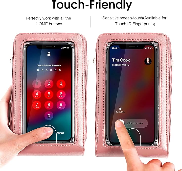 Crossbody Cellphone Purse Women Touch Screen Bag RFID Blocking Wallet Handbag - Image 4