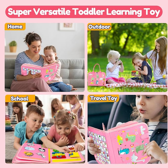 Qizfun Busy Board Book Montessori Toys - Image 4