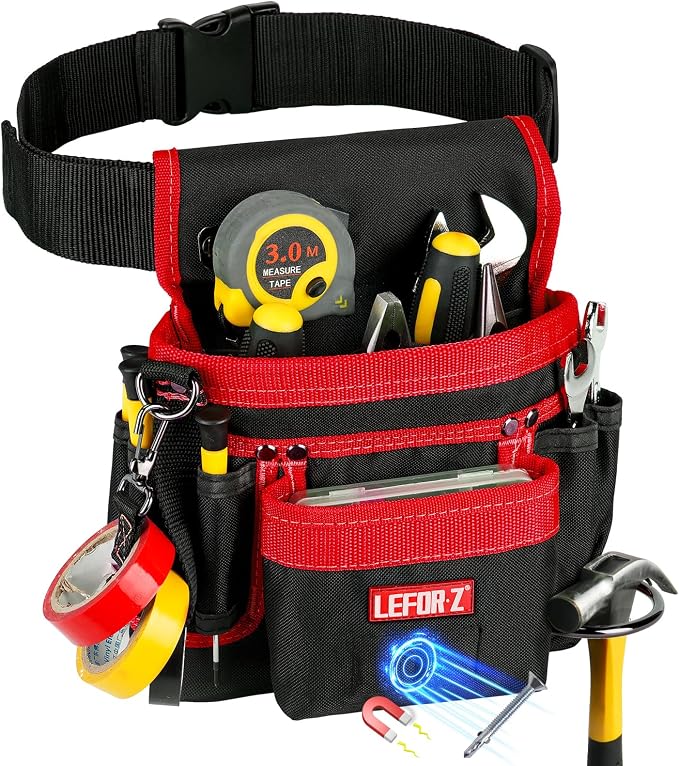 Tool Belt, Magnetic Tool Pouch, 14-Pockets Tool Belts by LEFOR%C2%B7Z