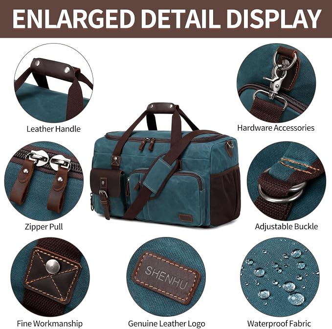 Travel Duffle Bag Weekender Bag - Image 6