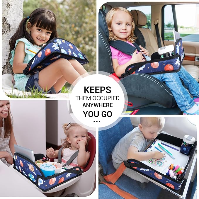 COOLBEBE Kids Travel Tray for Toddler Car Seat, Travel Tray for Airplane - Image 2