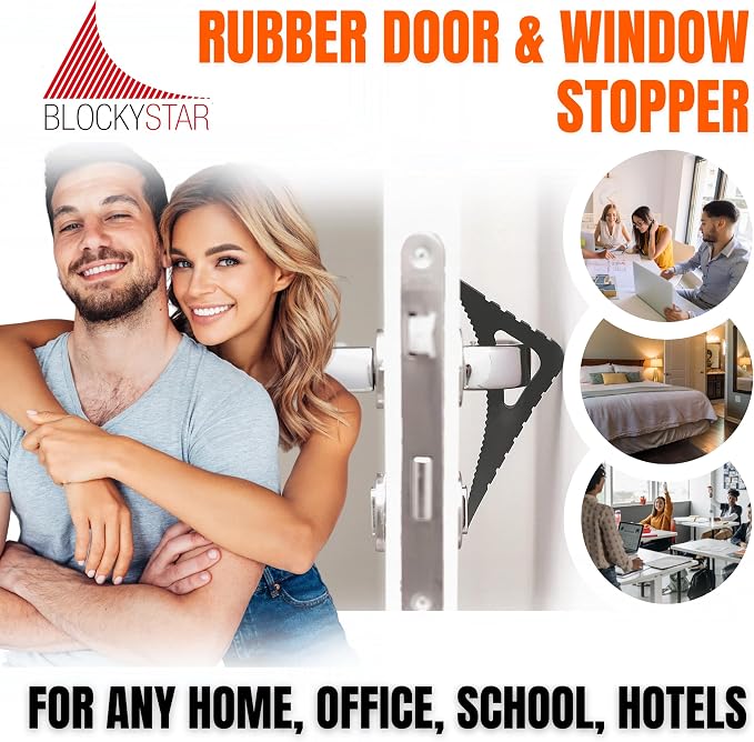 Pekasa Door Stopper & Window Wedge, Rubber Door Stopper, Award Winning Door - Image 5