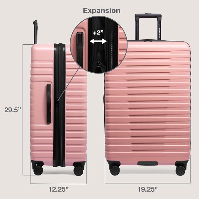 U.S. Traveler Boren Polycarbonate Hardside Rugged Travel Suitcase Luggage - Image 7