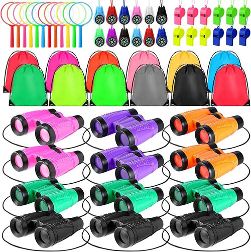 12 Set Binocular Compass Magnifying Glass Set Christmas Birthday Gift Small by Foilswirl