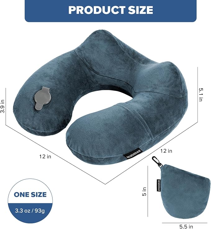Rewondah Inflatable Travel Pillow - Image 7