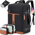 42L Travel Laptop Backpack, Expandable Carry-on Luggage, Anti-Theft Business by BAGODI