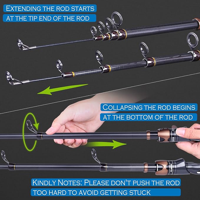 PLUSINNO Fishing Rod and Reel Combos, Bronze Warrior Toray 24-Ton Carbon Matrix - Image 9